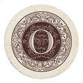 Thirstystone Monogram Round Natural Sandstone Coaster 4 Pack | 4" Diameter by Thirstystone