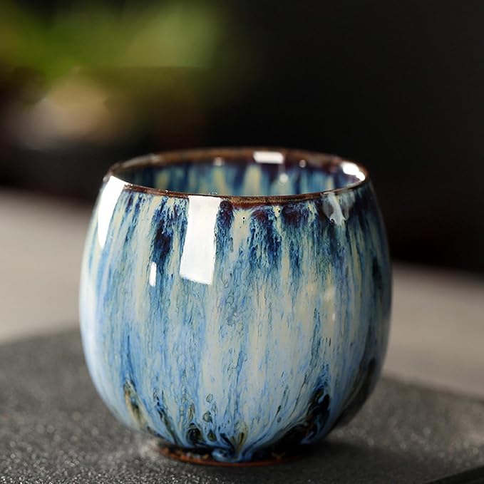 Amagogo Tea Cups, Pottery Chinese Tea Cup, Japanese Tea Cups, Asian Porcelian - Image 5