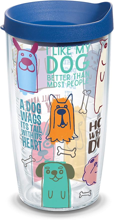 Tervis Dog Sayings Made in USA Double Walled Insulated Tumbler Travel Cup Keeps by TervisTumblerCompany