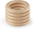 FoDau770 10pcs Natural Beech Wooden Rings, Unfinished Solid Wood Rings Heavy by FoDau770