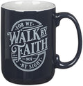 Christian Art Gifts Walk by Faith Scripture Coffee Mug, Inspirational Bible by ChristianArtGifts