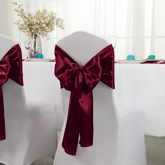 Horbaunal 2 Pack Burgundy Satin Table Runner 12 x 108 Inch | Smooth Table - Image 3