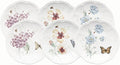 Lenox Butterfly Meadow 6-Piece Tidbit Plates, Dessert Plate Set by Lenox