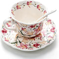 Bone China Tea Cup and Saucer Set by STAREARTH