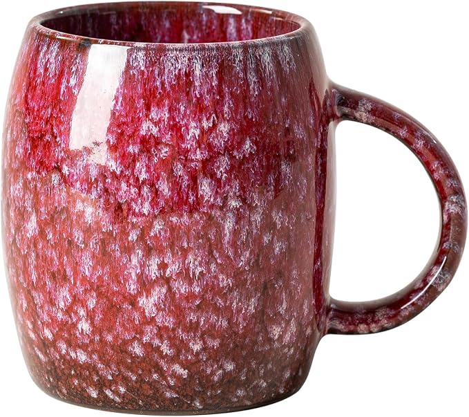 Sakura Nebula Ceramic Coffee Mug - 14 oz Unique Mug by XIYUANJI