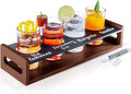 Ksestor Flight Board with 4 Glasses by KSESTOR