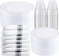 WELLIFE 350-Piece Silver Plastic Dinnerware Set by WELLIFE
