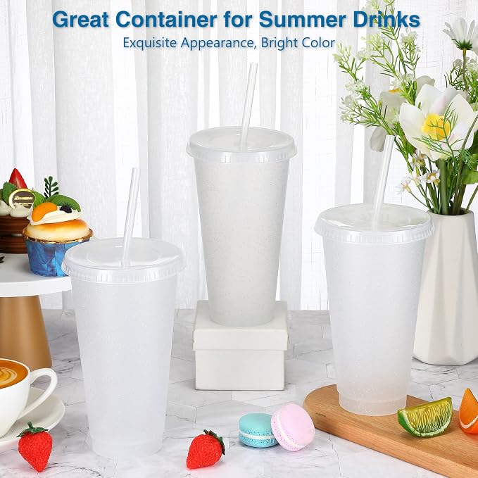 Amyhill 12 Pcs Reusable Glitter Cups - Image 4