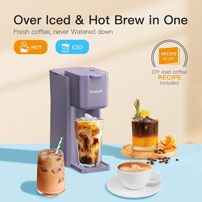 Tastyle Mini Single Serve Hot and Iced Coffee Maker - Image 3
