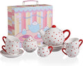 Sweejar Porcelain Tea Set for Little Girls, Kitchen Toys Tea Party Set for Kids by Sweejarco1949