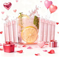 Liacere Plastic Drinking Glasses (Set of 12) 14 oz Pink Reusable Plastic Glasses Colors，Kitchen Water Glasses Cup,Bar Tumbler Glassware Set for Beer, Juice, Cocktail, Whiskey for Valentine’s Day