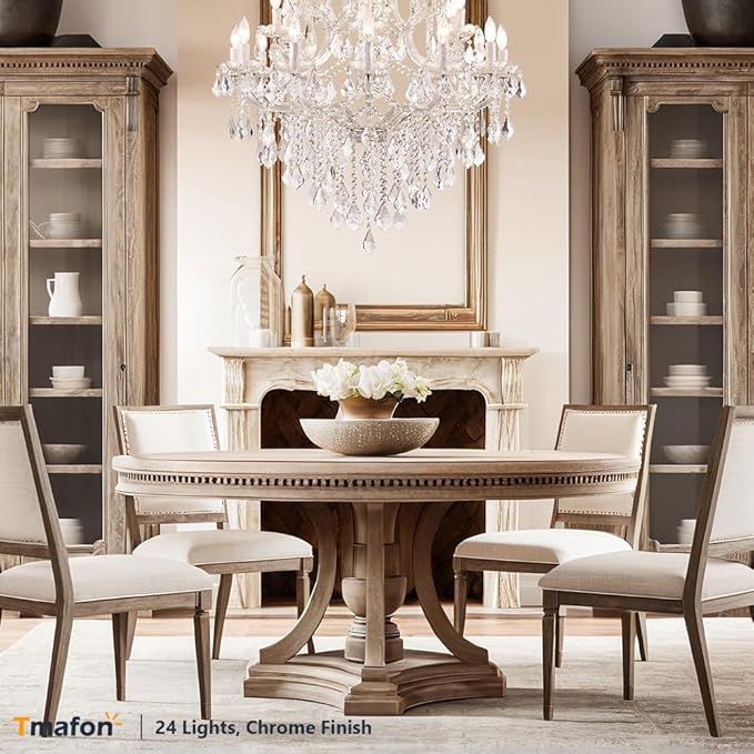 Modern Crystal Chandeliers for Dining Room - Small Crystals Chandelier Lights for Girls Bedroom, Dining Room, Hallway, Kitchen Island, Bathroom, Closet