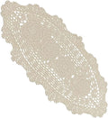 Phantomon Oval Lace Table Runner Doilies Floral Table Scarf Furniture Cloth by Phantomon