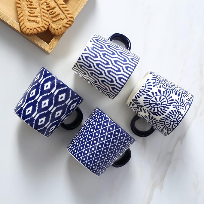 Selamica Ceramic 3.5 Oz Espresso Cups, Espresso Mugs 2.5 Inch Demitasse Cups - Image 3