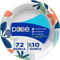 Dixie Small Paper Bowls, 10 Oz, Microwave-Safe, Soak-Proof, Disposable Bowls by Unknown