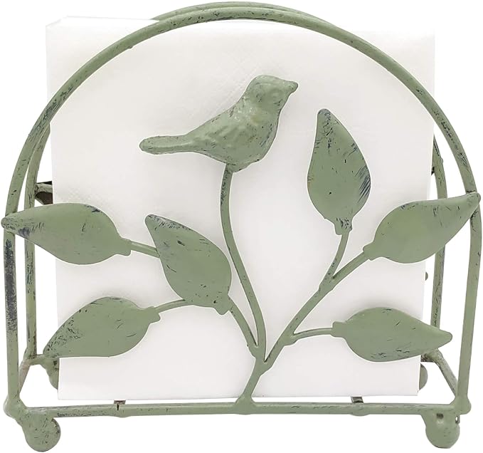 Cast Iron Bird & Tree Classic Napkin Holder/Tabletop Freestanding Tissue - Image 4