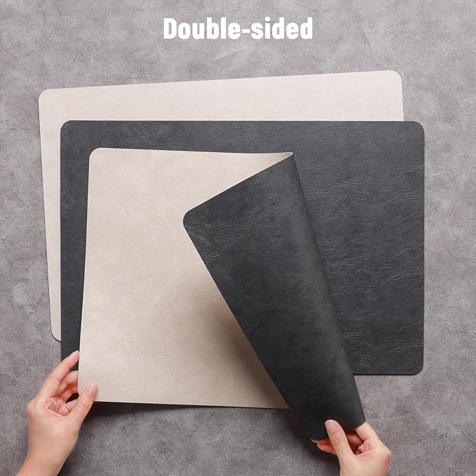 Vinyl Placemats Set of 4, Dual Sided Place Mats - Image 2