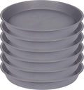 6 Pack of 7 inch Plant Saucer, Heavy Duty Plastic Plant Water Tray 7 inch Round by Bleuhome