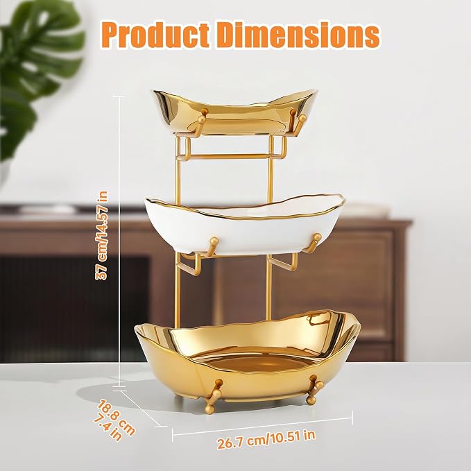 Ceramic Fruit Bowl for Kitchen Counter - Image 3