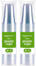 Amazon Basics Disposable Clear Plastic Cups by AmazonBasics