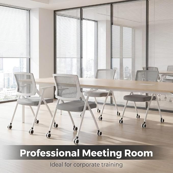 4 Pack Folding Office Chair - Image 8