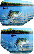Havercamp Fishing Plates-8 Pack-9 Inch Square-Gone Fishin Party | Set of 8 by Havercamp
