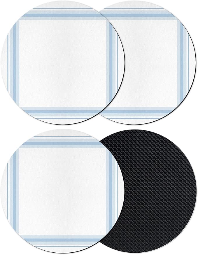Modern Minimalist Art Coasters Set of 4 Absorbent Coasters by Unknown