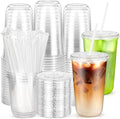 50 Pack 18 oz Disposable Plastic Cups by Etersky