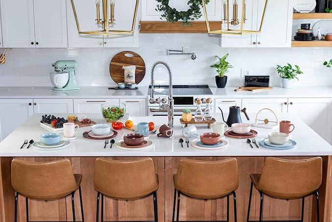 Everything Kitchens Modern Flat Dinnerware Collection - Image 6