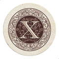 Thirstystone Monogram Round Natural Sandstone Coaster 4 Pack | 4" Diameter by Thirstystone