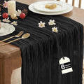 IVAPUPU Black Table Runner 120 Inches by IVAPUPU