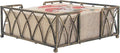 Boston International Lunch Napkin Caddy, Arch Design in Antique Brass by BostonInternational