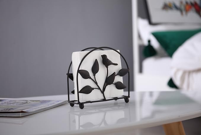 Cast Iron Bird & Tree Classic Napkin Holder/Tabletop Freestanding Tissue - Image 4