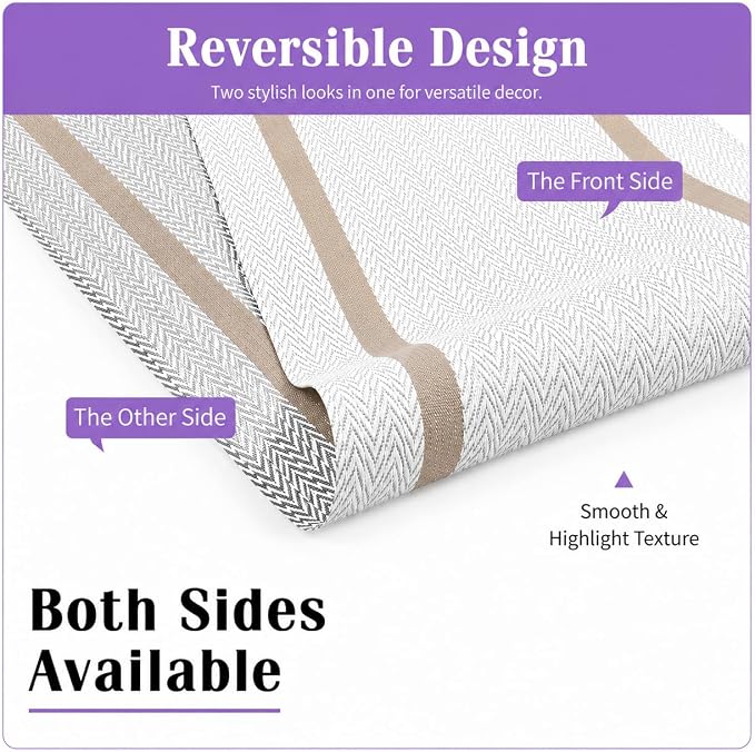 FAVE White Table Runner Woven - Image 3