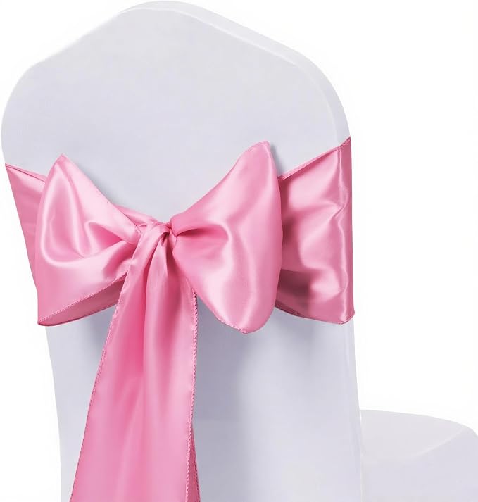 Pack of 10 Satin Pink Table Runners 12 x 108 Inches - Image 6