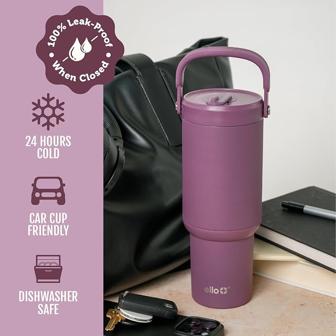 Ello Oasis Go+ 32oz Insulated Stainless Steel Tumbler - Image 4