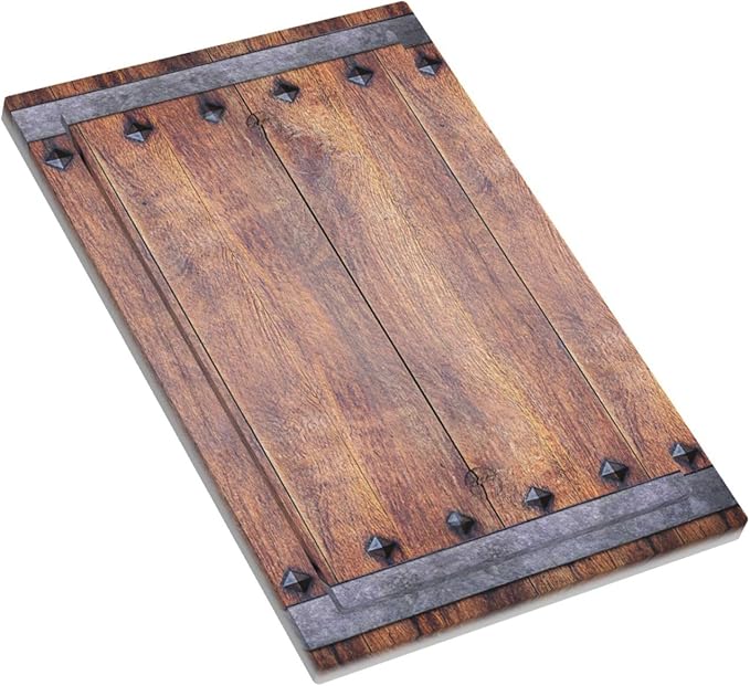 Light Switch Cover Rustic Farmhouse Barn Door Vintage Wood Wall Plate Cover 1 Gang Blank No Device Decorative Outlet Covers Electrical Switchplate for Bathroom Cabin Decor
