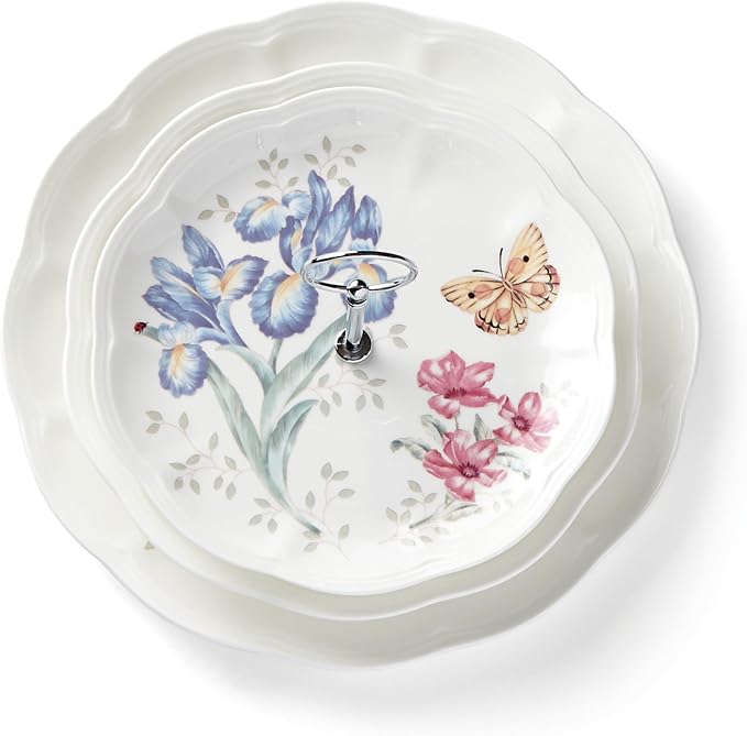 Lenox Butterfly Meadow 3-Tiered Server, 4.10 LB - Image 2