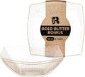 R-kay 6 Pack Extra Large Gold Glitter Serving Bowl by R-KAY