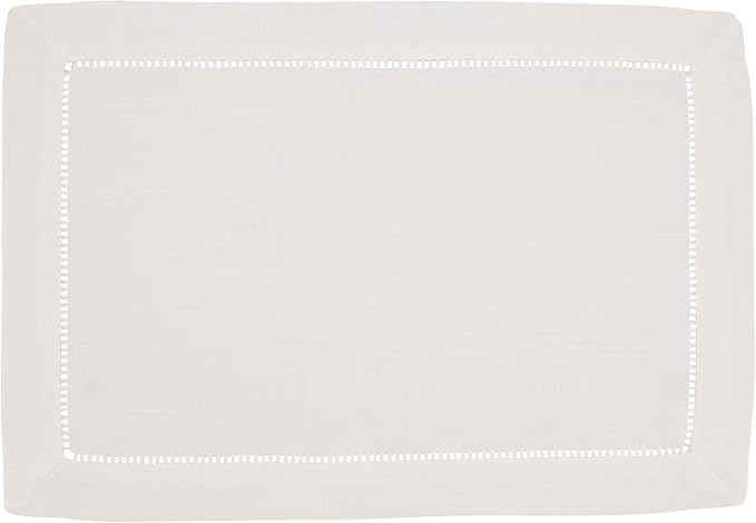SARO LIFESTYLE Placemat with Hemstitched Borde - Image 2