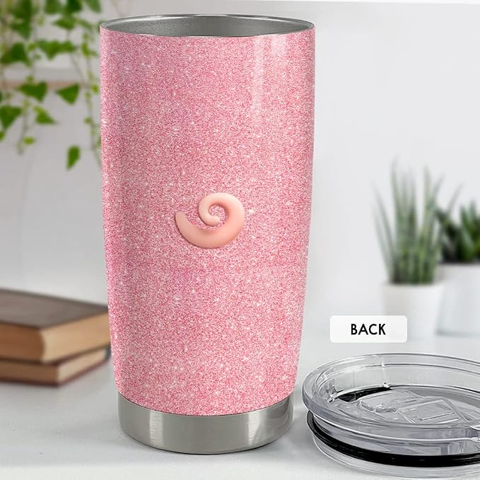 SANDJEST Pig Tumbler Glitter 20oz Tumblers - Image 4