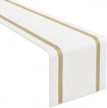 FAVE Woven Vinyl Table Runner White Table Runner Woven by FAVE