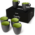 MIAMIO - Coffee Mugs Set of 6 - Le Papillon - Modern Home | Ceramic coffee mugs by MIAMIO