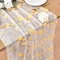 Wildflower Floral Sheer Tulle Gauze Table Runner Wedding Baby Shower Decor | by Unknown