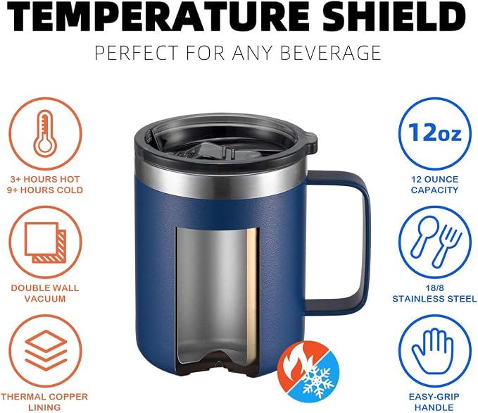 12 oz Insulated Travel Coffee Mug - Image 4