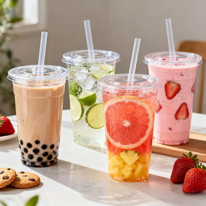 Lamosi 500 Pack 20 oz Clear Plastic Cups - Image 5