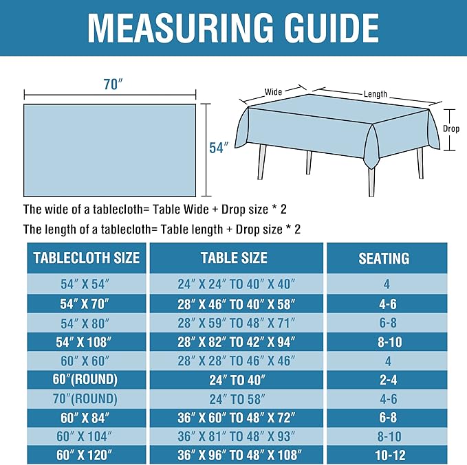 H.VERSAILTEX Linen Textured Table Cloths 54 x 70 Inch Premium Solid Tablecloth Spill-Proof Waterproof Table Cover for Dining Buffet Feature Extra Soft and Thick Fabric Wrinkle Free, Grey
