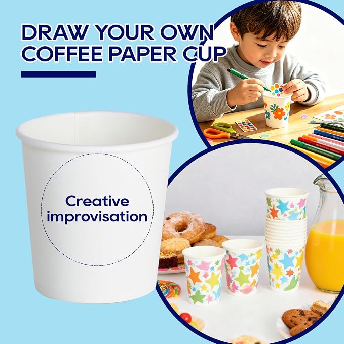 LITOPAK 500 Pack 4 oz Paper Cups, and Travel - Image 6