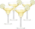 True Margarita Glass, Crystal Stemmed Cocktail Glasses, Dishwasher Safe by True