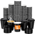100 Pack 12 oz Disposable Coffee Cups by COOLCAP
